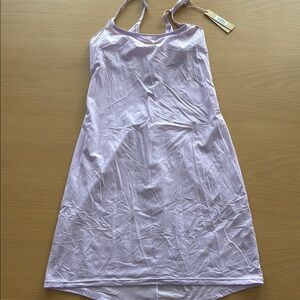 SKIMS Lavender Chemise with Spaghetti Straps